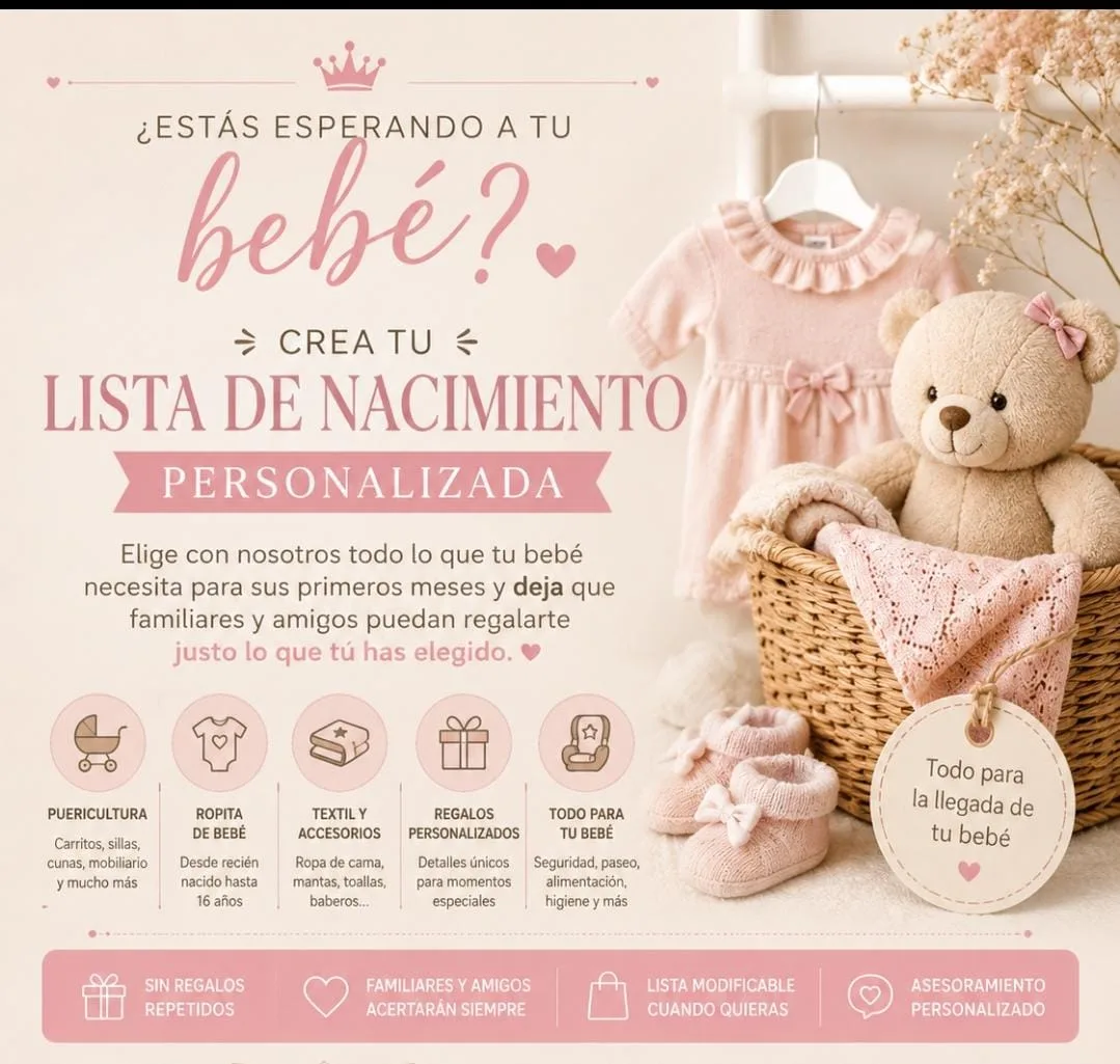 Lista de Nacimiento personalizada en Maitika Moda Albox